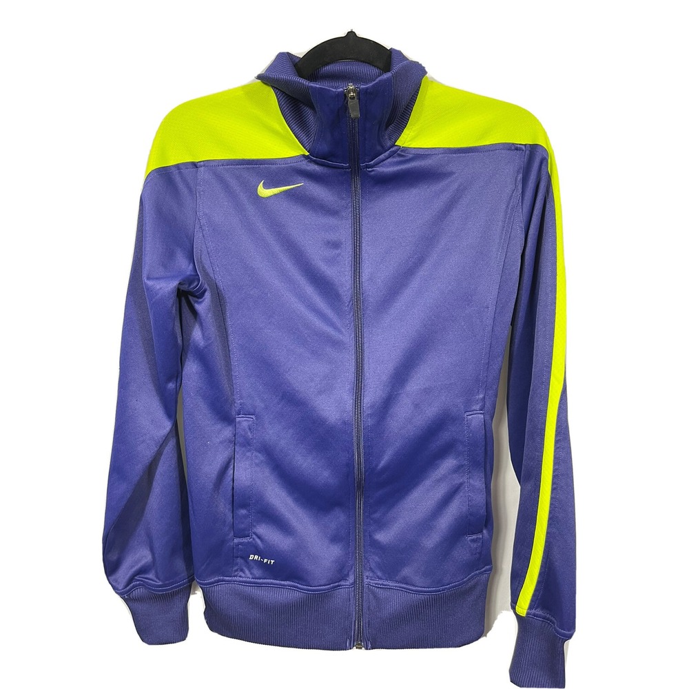 Nike Dri Fit Full Zip Warm Up‎ Track Jacket Womens Size Small Fleece  Hoodie